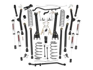 Rough Country - Rough Country - 4 Inch Lift Kit - Long Arm - V2 - Jeep Wrangler TJ 4WD (1997-2006) | 66370 - Image 1
