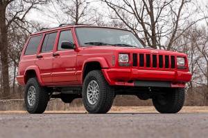 Rough Country - Rough Country - 3 Inch Lift Kit - SII - RR AAL - V2 Shocks - Jeep Cherokee XJ 2WD/4WD (84-01) | 670X70 - Image 2