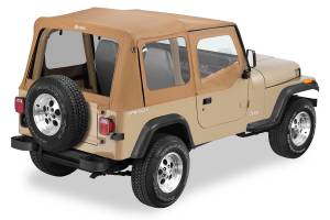 Replace-A-Top For OEM - Jeep '88-95 Wrangler YJ (Spice Sailcloth; Clear Windows; Upper Door Skins Included) | 79120-37 - Image 1