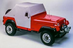 All Weather Trail Cover - Jeep '76-86 CJ7 / '87-91 Wrangler YJ (Charcoal / Gray) | 81035-09
