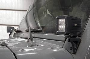Rough Country - LED Light Mount - Lower Windshield - Pod - Jeep Wrangler JK/Wrangler Unlimited (07-18) | 70044 - Image 3