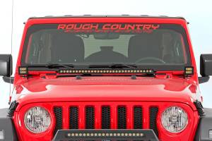 Rough Country - Rough Country - LED Light Kit - Hinge Mount - 2 in. Black Pair - Amber DRL - Jeep Gladiator JT/Wrangler JL (18-25) | 70052DRLA - Image 5