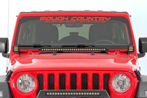 Rough Country - LED Light Kit - Hood Mount - 30 in. Black Single Row - Jeep Gladiator JT/Wrangler JL (18-25) | 70054 - Image 2