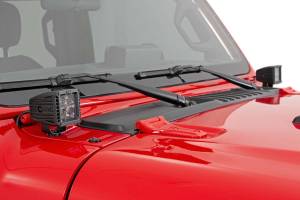 Rough Country - Rough Country - LED Light Kit - Cowl Mount - 2 in. Black Pair - Amber DRL - Jeep Gladiator JT/Wrangler JL (18-25) | 70060 - Image 2