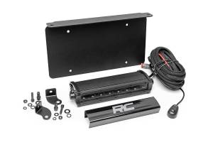 Rough Country - LED Light Kit - License Plate Mount - 8 in. Single Row Black Series | 70183