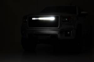 Rough Country - Rough Country - Mesh Grille - 30 in. Dual Row LED - Black - GMC Sierra 1500 2WD/4WD (2014-2015) | 70190 - Image 4