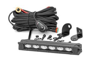 Rough Country - 6 Inch Black Series LED Light Bar - Slim Line | 70416ABL