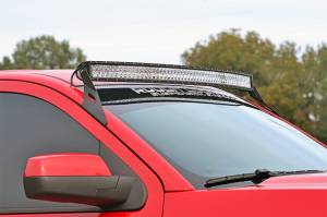 Rough Country - LED Light Mount - Upper Windshield - 54 in. Curved - Chevy/GMC SUV 1500 (15-20) | 70514B - Image 2