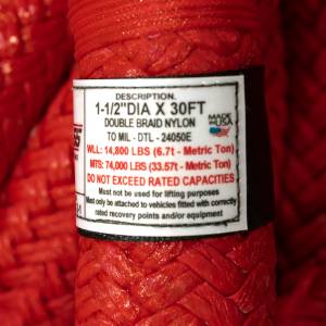 EXTREME DUTY KINETIC ENERGY ROPE 1-1/2IN DIA X 3OFT | 00560