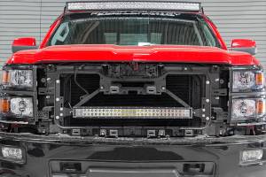 Rough Country - Rough Country - LED Light Kit - Behind Grille Mount - 30 in. Black Dual Row - White DRL - Chevy Silverado 1500 (14-15) | 70624 - Image 4