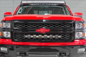Rough Country - Rough Country - LED Light Kit - Behind Grille Mount - 30 in. Black Dual Row - White DRL - Chevy Silverado 1500 (14-15) | 70624 - Image 5