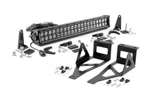 Rough Country - LED Light Kit - Bumper Mount - 20 in. Black Dual Row - Ford F-250/F-350 Super Duty (05-07) | 70665