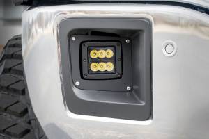 Rough Country - Rough Country - LED Light Kit - Fog Mount - 2 in. Black Pair - GMC Sierra 1500 2WD/4WD (14-15) | 70689 - Image 2