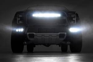 Rough Country - Rough Country - LED Light Kit - Fog Mount - Triple 2 in. Black Pair - Ford Raptor 4WD (17-20) | 70700 - Image 5