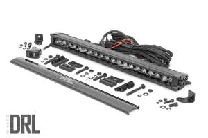 Rough Country - Rough Country - 20 Inch Black Series LED Light Bar - Single Row - Cool White DRL | 70720BLDRL - Image 2