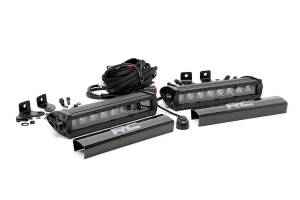 Rough Country - 8 Inch Black Series LED Light Bar - Single Row - Pair | 70728BL