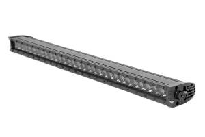 Rough Country - 30 Inch Black Series LED Light Bar - Single Row - Cool White DRL | 70730BLDRL