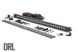 Rough Country - Rough Country - 30 Inch Black Series LED Light Bar - Single Row - Cool White DRL | 70730BLDRL - Image 2