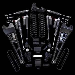 4" COIL SPRING SUSPENSION SYSTEM WITH FALCON MAX3.3 SHOCKS AND RADIUS ARMS - 2017-2022 FORD SUPER DUTY F250/F350 4WD | 43-27440