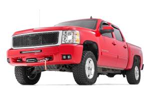 Rough Country - LED Light Kit - Fog - 2 in. Black Pairs x2 - White DRL - Chevy Silverado 1500/2500HD/3500HD 2WD/4WD | 70762DRL - Image 2