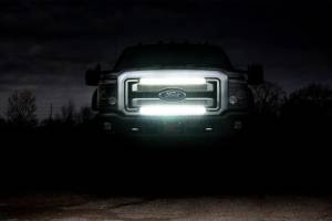 Rough Country - LED Light Kit - Grill Mount - 30 in. Black Single Row - Ford F-250/F-350 Super Duty (11-16) | 70770 - Image 4