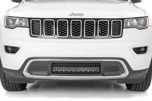 Rough Country - Rough Country - LED Light Kit - Bumper Mount - 20 in. Black Dual Row - White DRL - Jeep Grand Cherokee WK2 (11-20) | 70773DRL - Image 2
