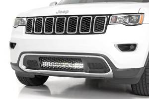 Rough Country - Rough Country - LED Light Kit - Bumper Mount - 20 in. Chrome Dual Row - White DRL - Jeep Grand Cherokee WK2 (11-20) | 70775 - Image 2