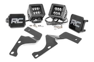 Rough Country - LED Light Kit - Ditch Mount - 2 in. Black Spot Pair - Toyota 4Runner (10-24) | 70796