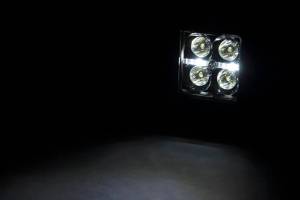 Rough Country - Rough Country - 2 Inch Black Series LED Light Pods - Flush Mount - Cool White DRL | 70803BLKDRL - Image 2