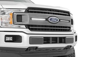 Rough Country - Rough Country - LED Light Kit - Grille Mount - 10 in. Black Slimline Pair - Ford F-150 (18-20) | 70808 - Image 5