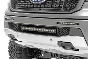 Rough Country - LED Light Kit - Bumper Mount - 6 in. Black Slimline Pair - Ford Ranger (19-23) | 70829 - Image 1