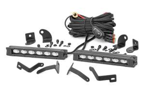 Rough Country - LED Light Kit - Bumper Mount - 6 in. Black Slimline Pair - Ford Ranger (19-23) | 70829 - Image 5