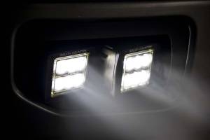 Rough Country - Rough Country - LED Light Kit - Fog Mount - Dual 2 in. Black Pairs - SAE - Ford F-150 (15-17) | 70831 - Image 5