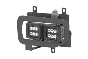 Rough Country - Rough Country - LED Light Kit - Fog Mount - Dual 2 in. Black Pairs - Flood - Ford F-150 (15-17) | 70833 - Image 2