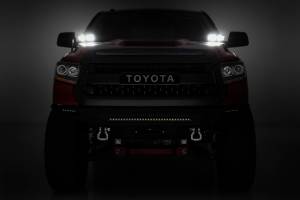 Rough Country - Rough Country - LED Light Kit - Ditch Mount - Dual 2 in. Black Pairs - Amber DRL - Toyota Tundra (14-21) | 70838 - Image 5