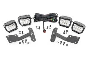 Rough Country - LED Light Kit - Ditch Mount - 3 in. OSRAM - Wide - Toyota Tundra 2WD/4WD (14-21) | 70839