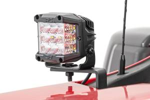 Rough Country - Rough Country - LED Light Kit - Ditch Mount - 2 in. Black Pair - White DRL - Chevy Silverado 1500 (19-24) | 70843 - Image 2