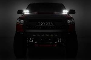 Rough Country - Rough Country - LED Light Kit - Ditch Mount - Dual 2 in. Black Pairs - Spot/Flood - Toyota Tundra (14-21) | 70866 - Image 4