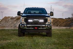 Rough Country - LED Light Kit - Grille Mount - 10 Inch Black - Slimline - Ford F-250 Super Duty (20-22) | 70898 - Image 4