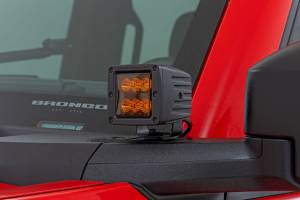 Rough Country - Rough Country - 2 Inch LED Light Pods - Spot Beam - Amber Lens - Square | 70903A - Image 3