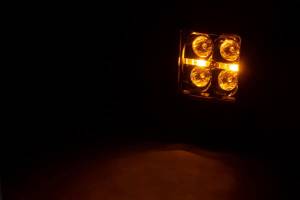 Rough Country - Rough Country - 2 Inch Black Series LED Light Pods - Spot - Square - Amber DRL | 70903BLKDRLA - Image 2