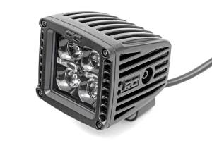 Rough Country - Rough Country - 2 Inch Black Series LED Light Pods - Spot - Square - Amber DRL | 70903BLKDRLA - Image 3