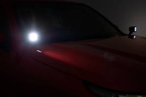 Rough Country - Rough Country - 2 Inch Black Series LED Light Pods - Spot - Square - Amber DRL | 70903BLKDRLA - Image 5