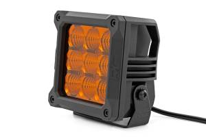 Rough Country - Rough Country - 4 Inch LED Amber Light Pods - Square - Amber DRL - Pair | 70905ADRL - Image 2