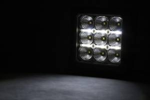 Rough Country - 4 Inch Chrome Series LED Light Pods - Square - White DRL - Pair | 70905DRL - Image 3