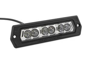 Rough Country - Rough Country - 6 Inch Chrome Series LED Lights - Flush Mount - Pair | 70916A - Image 2