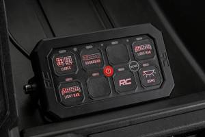 Rough Country - Bluetooth - 8 Gang Switch Panel - RGB Backlit Buttons - Multifunction Modes - 70975