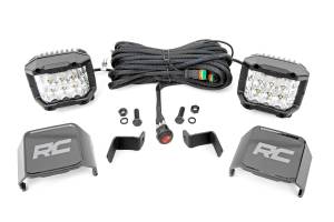 Rough Country - Rough Country - LED Light - Ditch Mount - 2 in. Chrome Pair - Wide Angle - Ford F-150 (15-24) | 71033 - Image 1