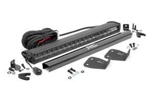 Rough Country - Rough Country - LED Light Kit - Bumper Mount - 20 in. Black Single Row - Ford Bronco Sport (21-25) | 71036 - Image 2