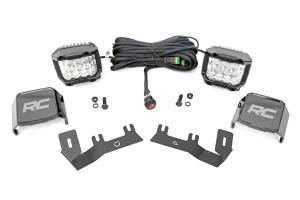 Rough Country - LED Ditch Light Kit - 3in OSRAM Pair - Wide - Chevy/GMC 1500 (14-18 & Classic) | 71056 - Image 1